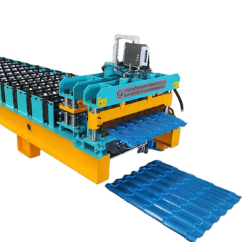 Popular customized Imitation resin glazed roof tile roll forming machine