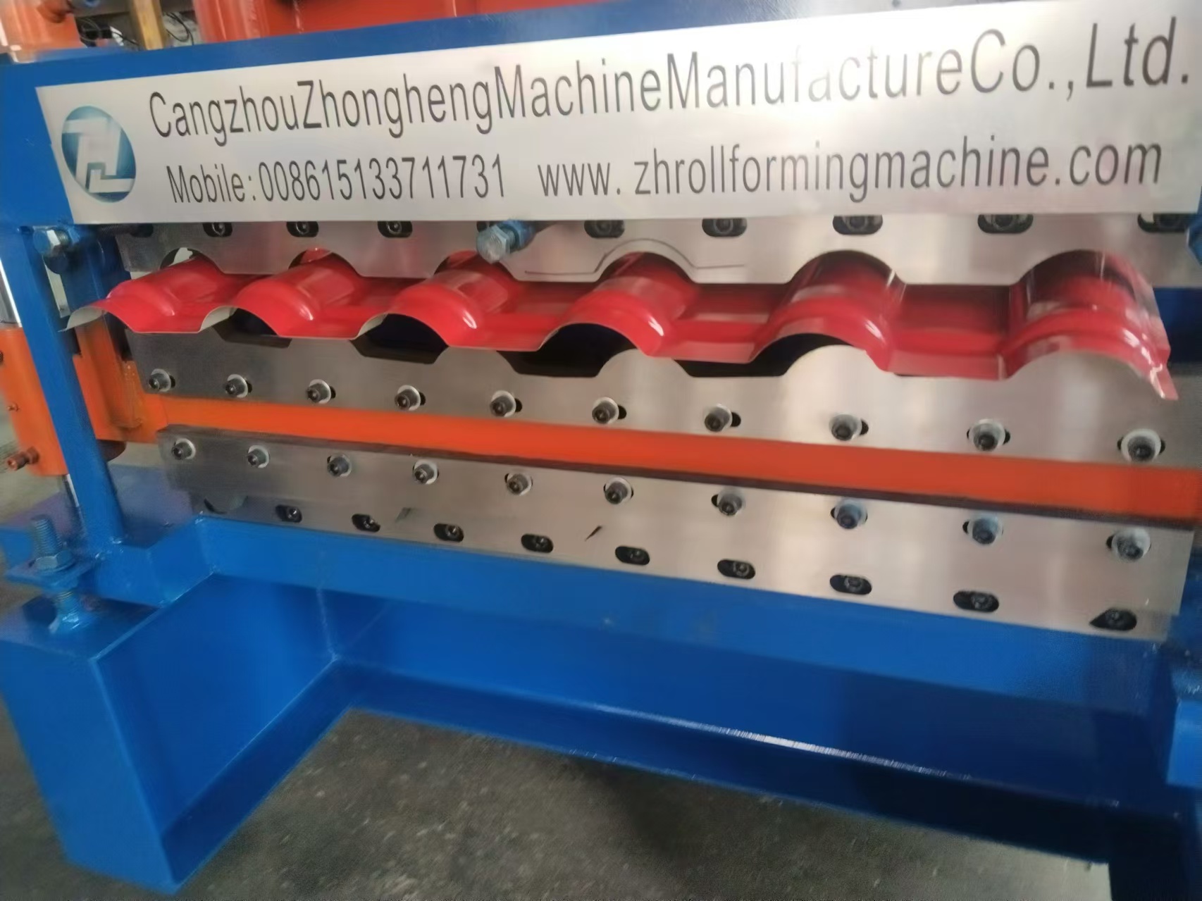 Limited time special offer resin bamboo glazed tile trapezoidal board double layer forming machine