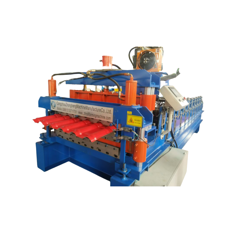 Limited time special offer resin bamboo glazed tile trapezoidal board double layer forming machine